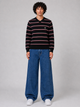 Lacoste Vintage Striped Knit Sweater