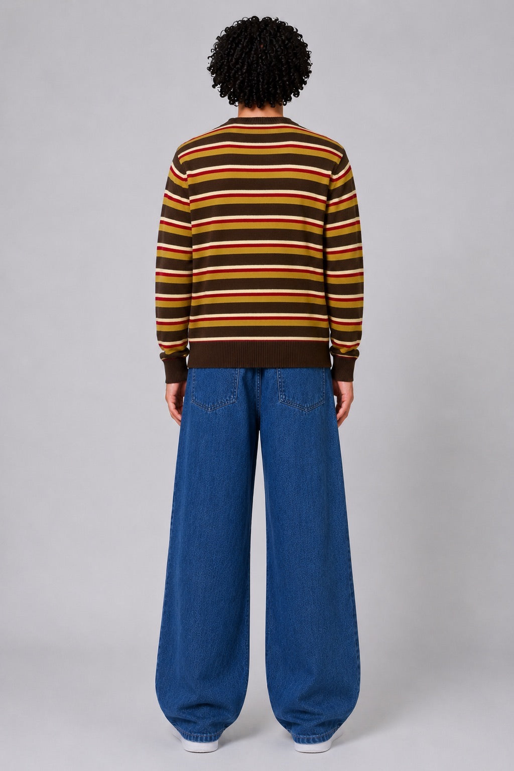 Lacoste Vintage Striped Knit Sweater