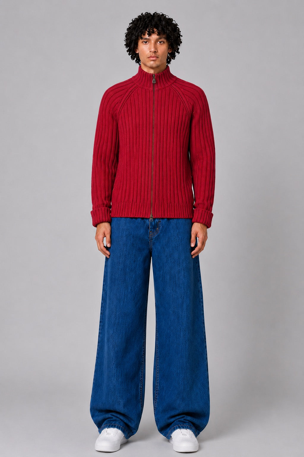 Tommy Hilfiger Vintage Full-Zip Ribbed Sweater
