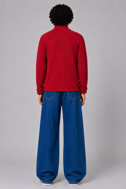 Tommy Hilfiger Vintage Full-Zip Ribbed Sweater